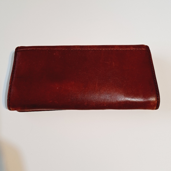 Michael Kors Bi Fold Accordian Leather Wallet in Burgundy Oxblood - Picture 3 of 8